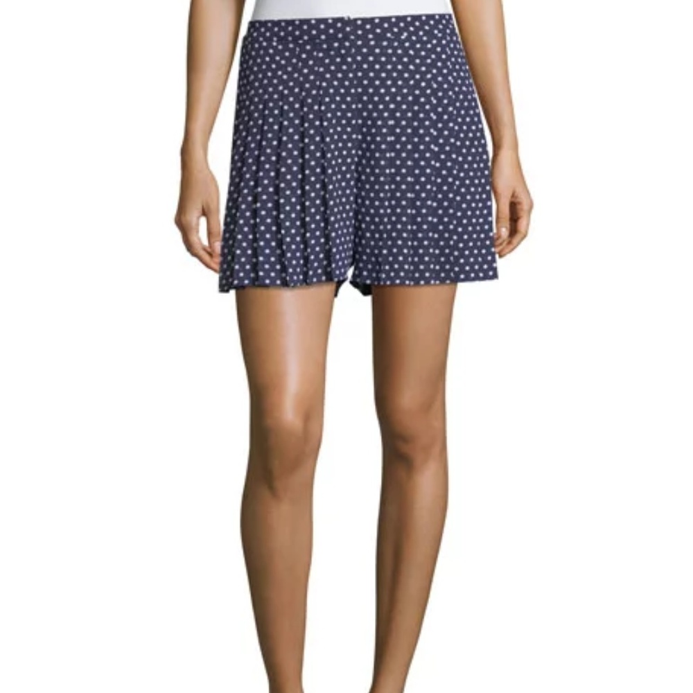 MICHAEL Michael Kors Dot-Print Pleated Shorts